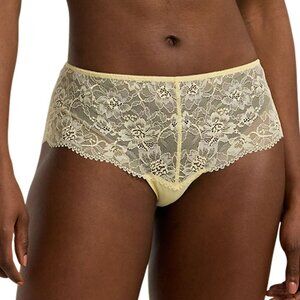 Lauren Ralph Lauren Women's Lace Hipster Brief Underwear 4L0029 - Lemon Chiffon